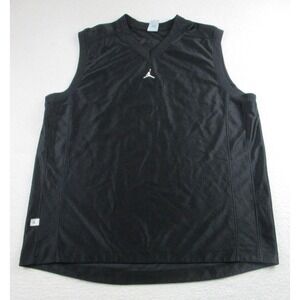 Jordan Tank Top Mens XL Black Sleeveless Shirt Mesh Basketball‎ Athletic Jumpman